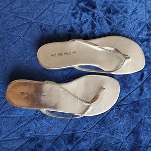 2 for $10 Montego Bay Silver sandals Size 9w